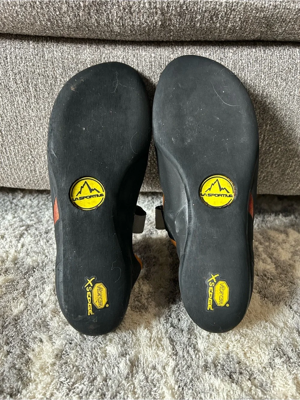 La Sportiva Jekyl VS Orange and Gray Climbing Shoes